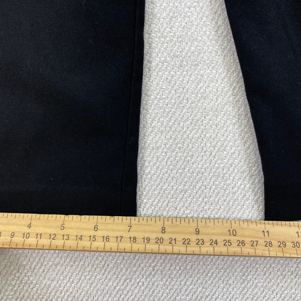LOFT Tapered Ankle Pull On Dress Pants Womens Medium Black Pleated Front Career - Picture 8 of 13